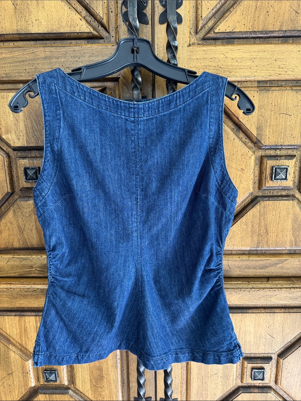 Madewell Indigo Denim Sleeveless Shell Top Size 8